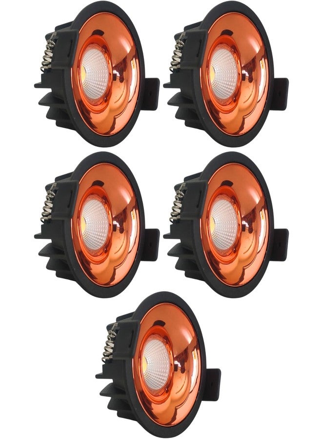 D'Mak12W Black Body LED COB Spot Light with Rose Gold Reflector (White, 5) - Image 1