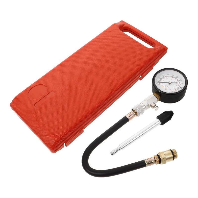 3 Piece Cylinder Compression Tester Kit Automotive Engine Pressure Gauge Tool - Image 1
