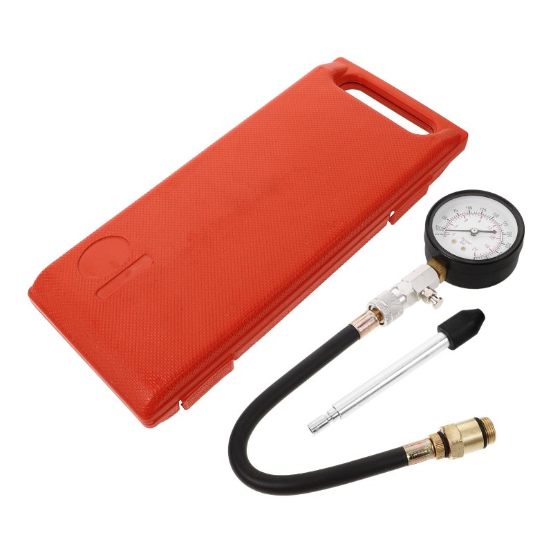 3 Piece Cylinder Compression Tester Kit Automotive Engine Pressure Gauge Tool - Image 2