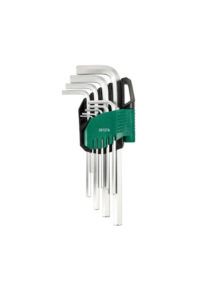 Sata SATA ST09107CHBSJ 9-Piece Extra Long Color Series Black Oxide Hex Key Set - Image 4
