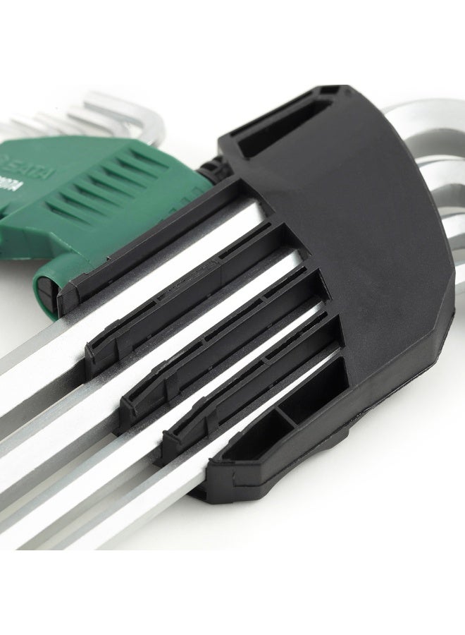 Sata SATA ST09107CHBSJ 9-Piece Extra Long Color Series Black Oxide Hex Key Set - Image 2