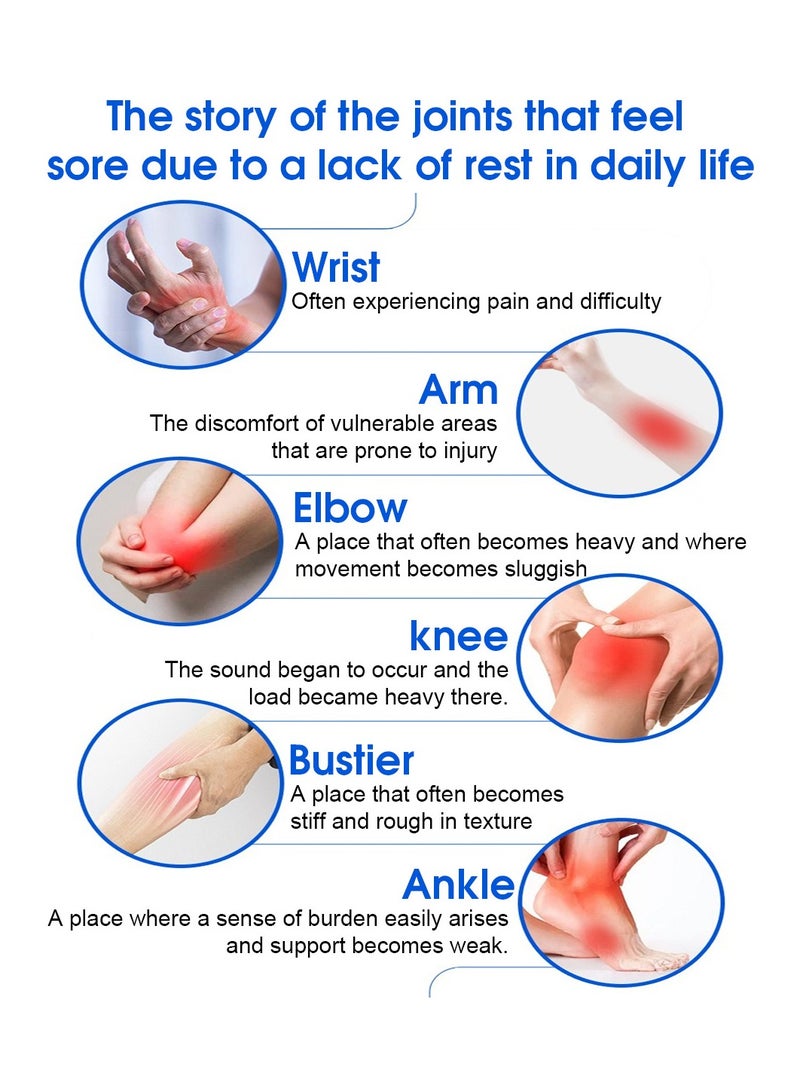 general Smart Full Body Massager - Hand & Foot Pain Relief Device USB Rechargeable Portable Massager for Home Office Travel - Image 2