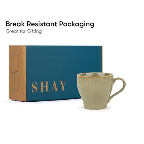 Shay Ceramic Tea Cups Set of 6, Pista,180ml | Tea Cup Set of 6 | Glossy Finish | Premium Porcelain | Ceramic Tea Cup | Small Cups (Line Tea Cup Only - Pista) - Image 4