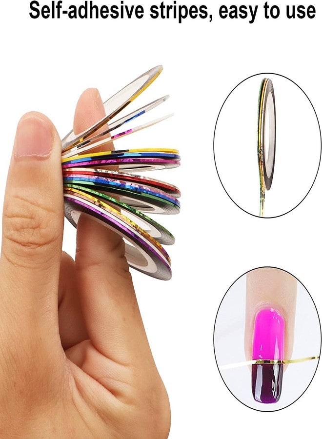 HUDA GIRL 20-in-1 Poly Nail Extension Gel Kit: Builder Gel and Nail Art Decoration Set (Multicolor) - Image 3