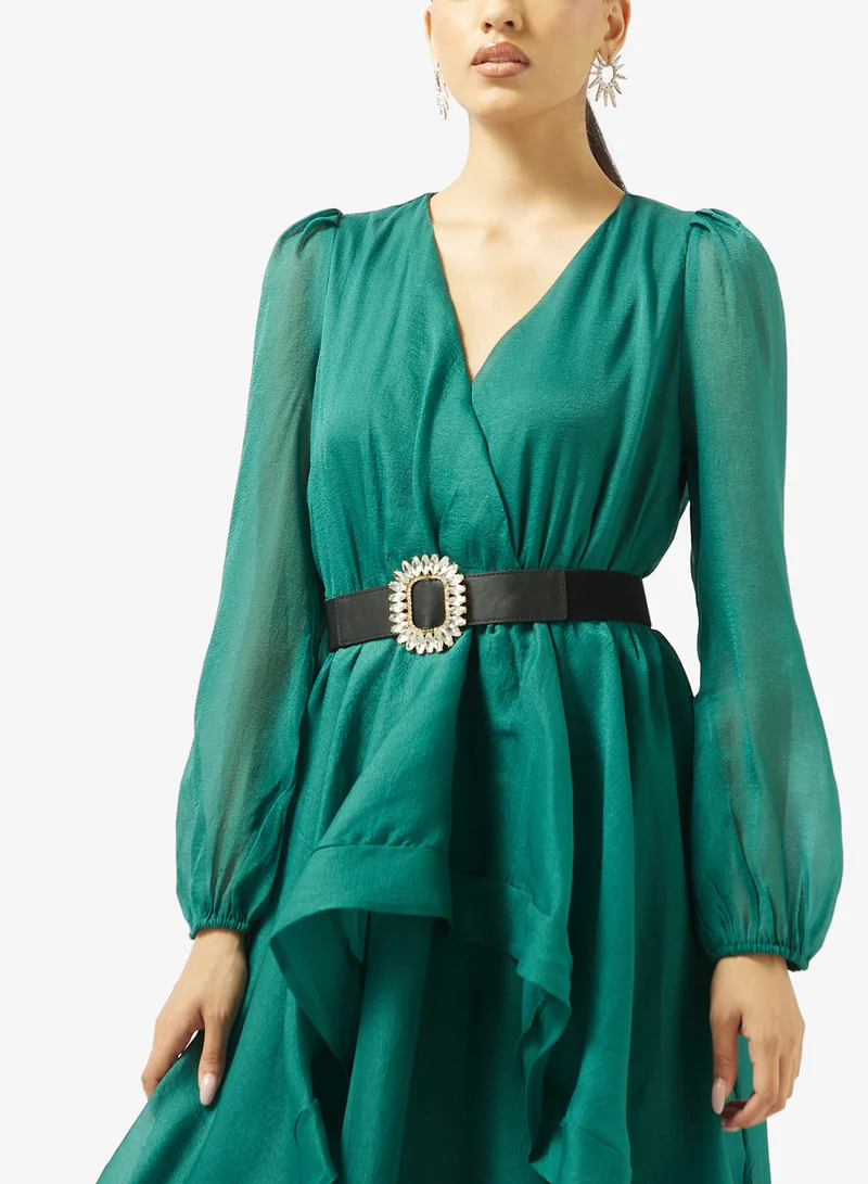 Khizana  A-line Dress With Ruffles for Women | Best Price UAE