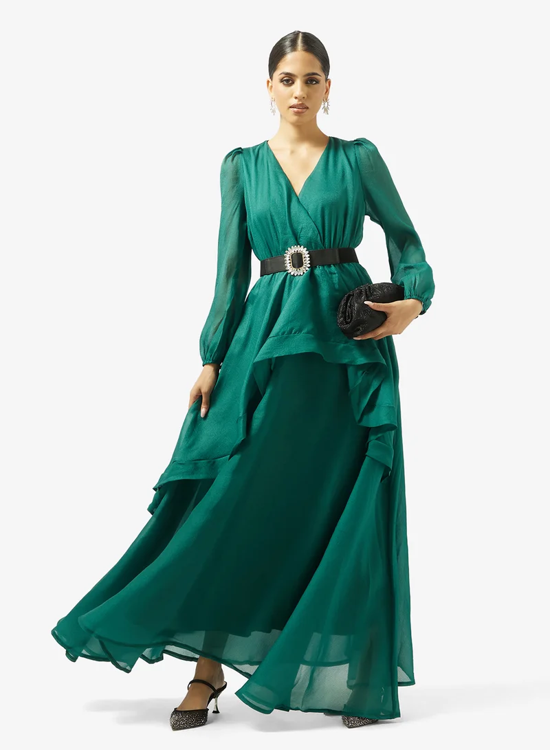 Khizana  A-line Dress With Ruffles for Women | Best Price UAE