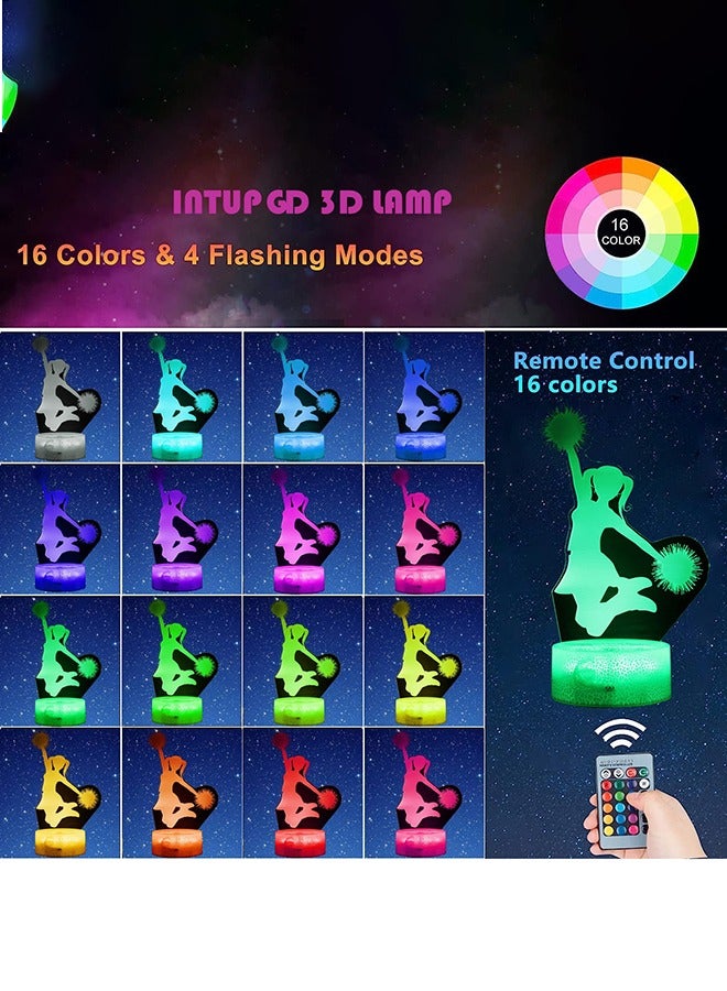 عربست 3D كرة القدم ضوء الليل ضوء 9 ألوان مختلفة USB الطاقة الموردة كضوء ليلي لكرة القدم الزخرفية مناسبة للأولاد والبنات والأطفال والرضع (المشجعين)  - Image 2