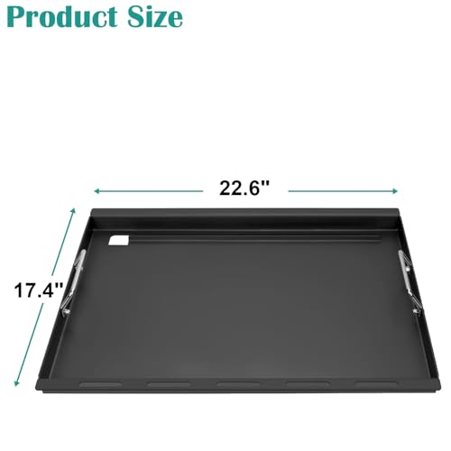 EasiBBQ Full-Size Griddle Inserts for Weber Spirit & Spirit II 300 Series, Flat Top Grill Griddle for Weber Spirit S-310 S-320 E-310 E-320 GS4 Spirit II E-310, Rectangular Griddle Replace for 6787 - Image 2