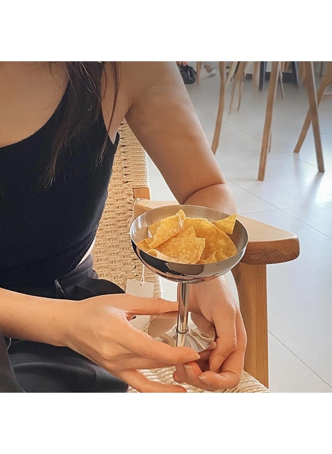 ShebSheb Stainless Steel Ice Cream Goblet,Ice Cream Bowl Ice Cream Cup for Salad Fruit Cereal Pudding 10x10x11 cm  - Image 5