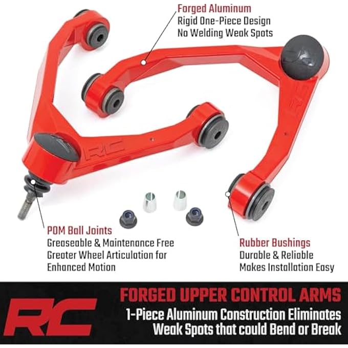 RC Forged Upper Control Arms For 20072018 ChevyGmc 150019401Ared - Image 4