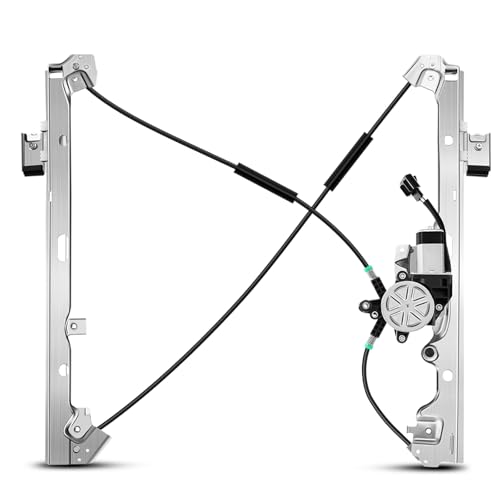 YHTAUTO Front Passenger Side Power Window Regulator with 2-Pin Motor Assembly Compatible with Chevy Silverado 1500 2500 3500, Tahoe & GMC Sierra, Yukon & Cadillac Escalade EXT ESV, 1999-2009 - Image 1