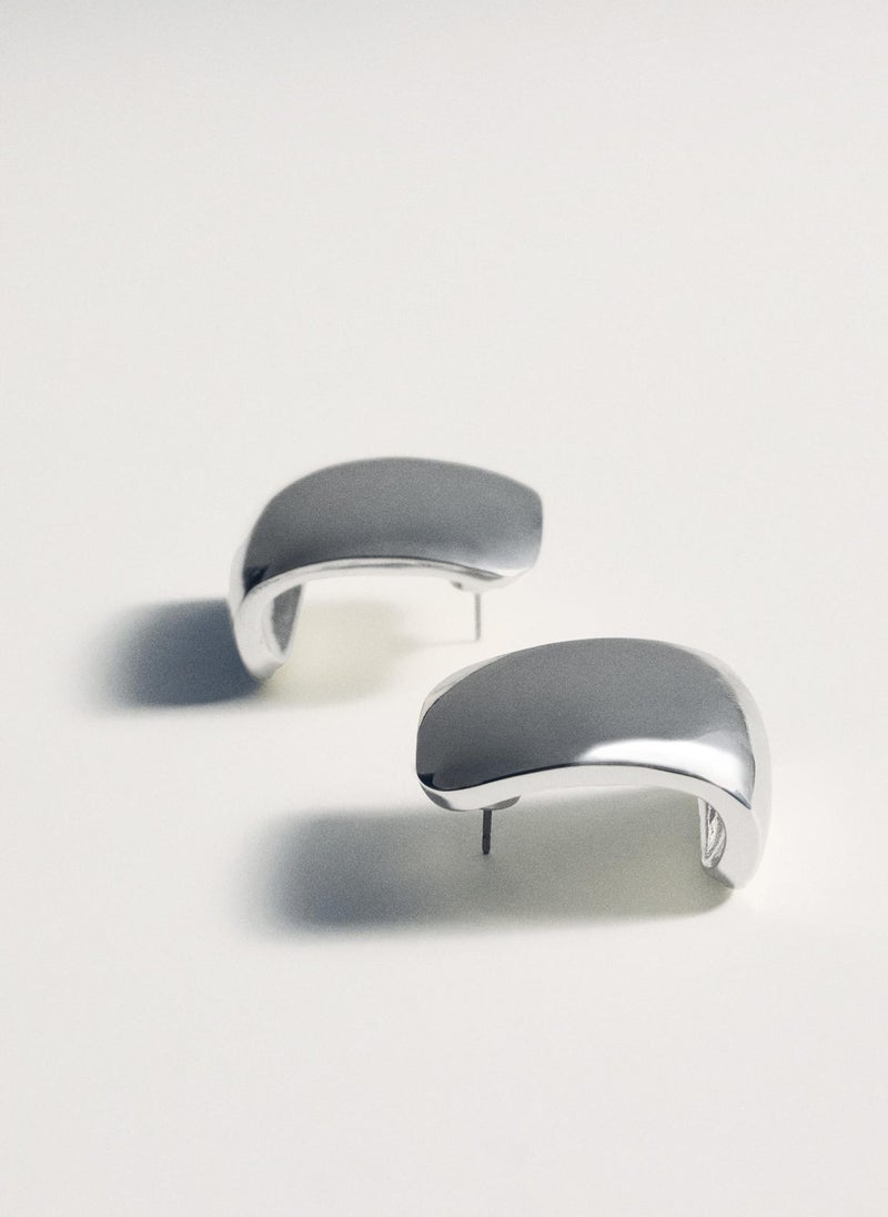 MANGO - Volume Hoop Earrings - Image 1