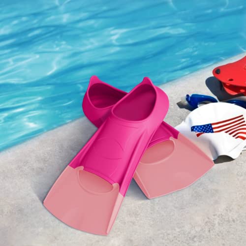 Gintenco Swim Fins, Swim Training Fins for Snorkeling Swimming Diving, Travel Size Flippers with Bag，Floating Fins for Adults Men Women Kids - Image 2