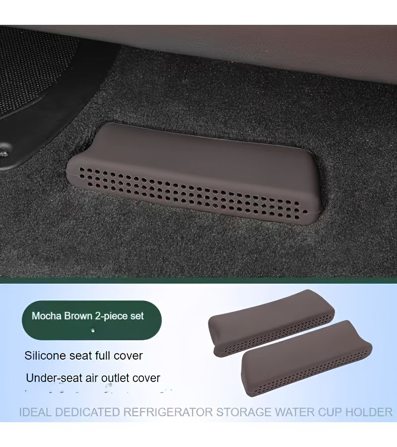 Car Front Seat Lower Vent Dust Cover Shield Mocha Brown Pair Fit BMW 3 Series 20 26 Model Also 5 Series X1 X3 X5 X6 - Image 4
