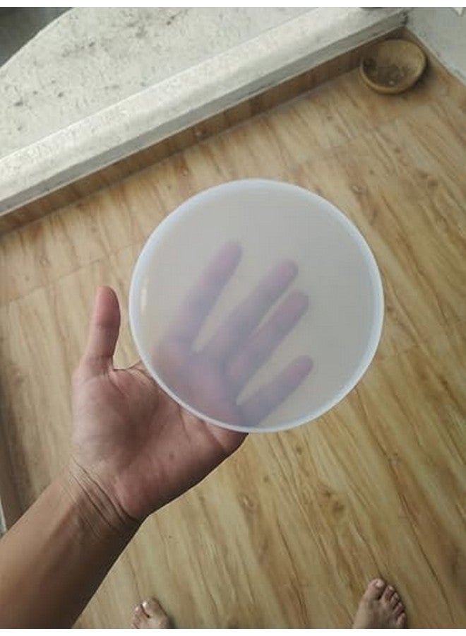 Kunya DIY Multipurpose Transparent Round Silicone Resin Casting Coaster Mold (Circle, 5" Diameter) - Image 5