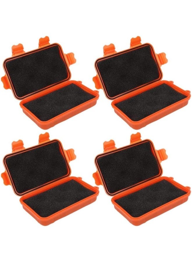 klarako 4Pcs Outdoor Tool Small Survival Storage Box Shakeproof Pressureresistant Waterproof Sealing Container Plastic - Image 3