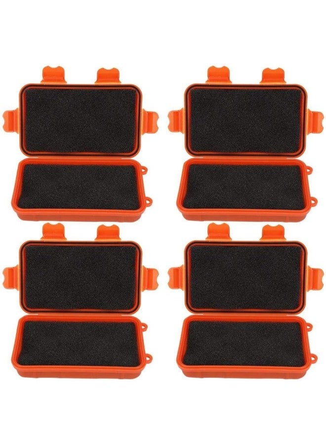 klarako 4Pcs Outdoor Tool Small Survival Storage Box Shakeproof Pressureresistant Waterproof Sealing Container Plastic - Image 2