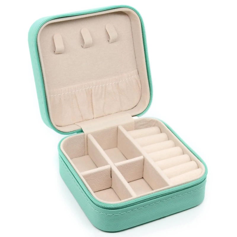Black G961D Jewelry Box 6 Piece Mini Portable Storage Case For Earrings Necklace Ring Organizer Travel Home Women - Image 2