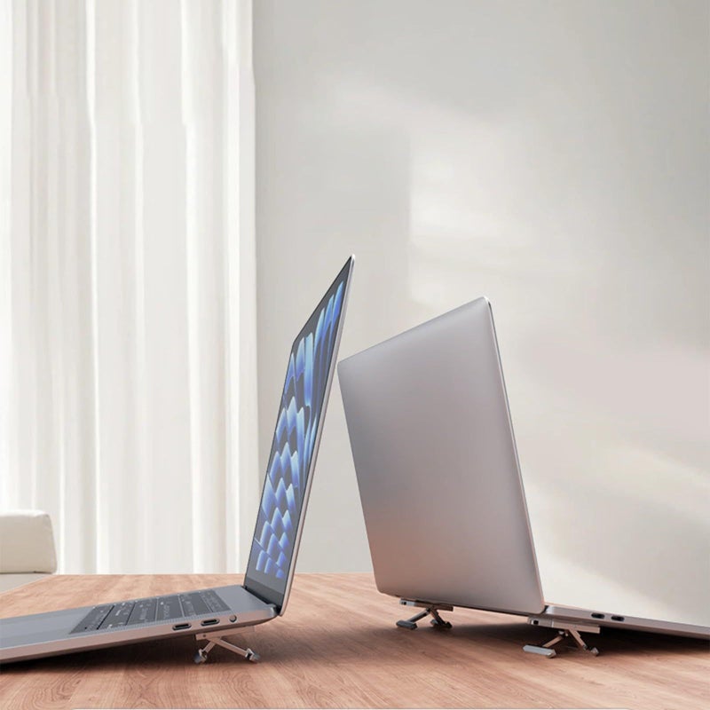 Foldable Laptop Stand For Invisible Cooling Enhances Air Circulation Efficient Heat Dissipation Easy Portability - Image 3