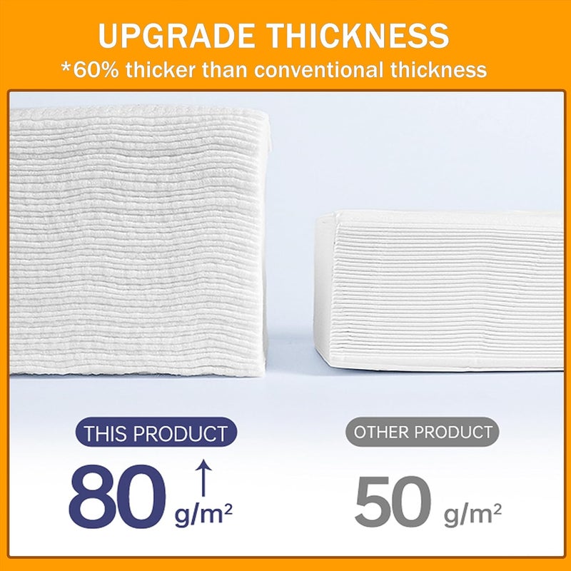 KUKEO 100 Count Disposable face towelettes - Image 3