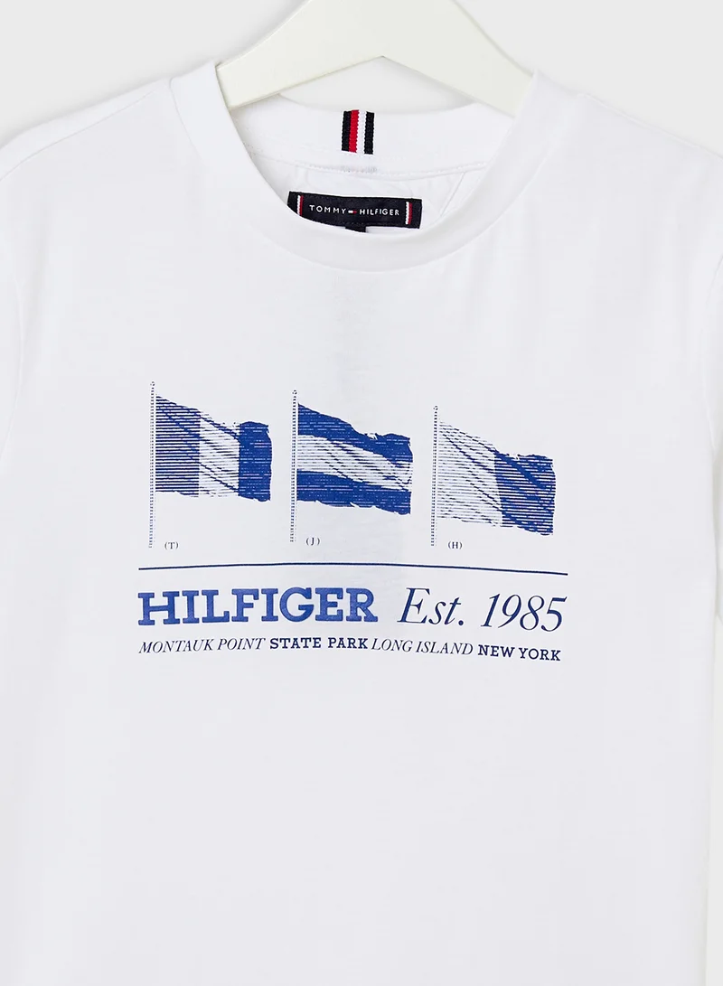 TOMMY HILFIGER Youth Waving Flag Regular T-Shirt
