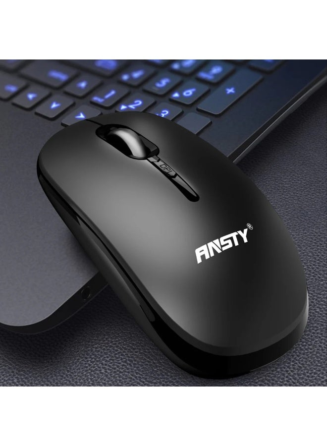 ANSTY KM-01 Wireless Mouse - Ergonomic Design, High Precision Tracking, Power-Saving Tech, Perfect for Laptop & PC - Image 2