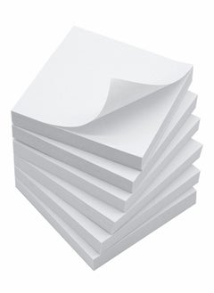 Y&D Sticky Notes 3x3 Inches, 600 Sheets White Color Self-Stick Pads, 6 Pads/Pack, 100 Sheets/Pad, Great Value Pack  - Image 1
