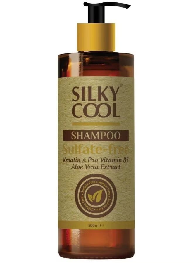 100% Sulfate-Free Gentle Cleansing Shampoo Keratin And Pro-Vitamin B5 Aloe vera Extract 500ml