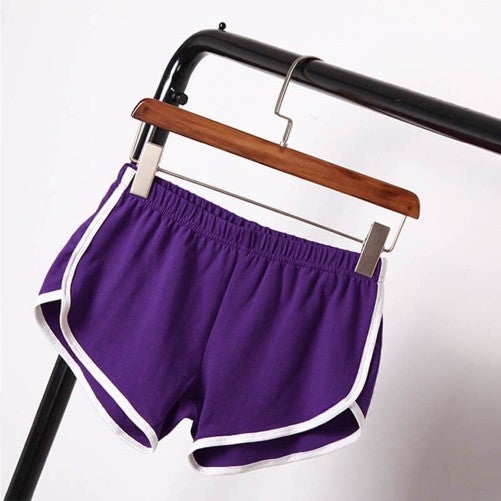 2023 Womens Casual Shorts Loose Summer Pants Purple  - Image 1
