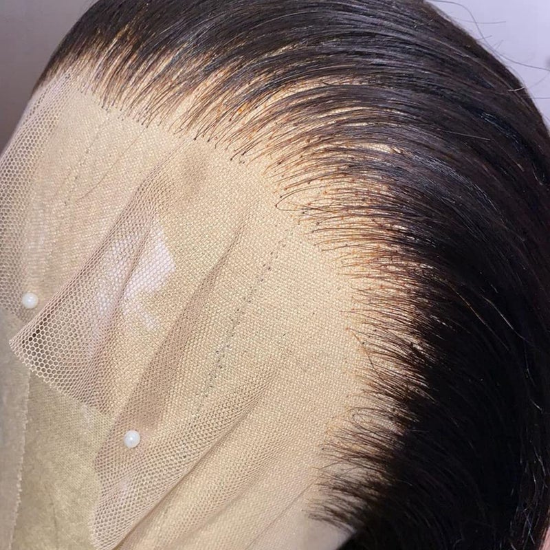 13x4 Straight HD Lace Frontal Closure Ear to Ear Hd Lace Front Human Hair Pre Plucked 100 Unprocessed Brazilian Human Hair Transparent Lace Frontal Wigs For Black Women 20 Inch