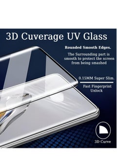 Generic Full Glass Screen Protector For Oppo Reno 13 Pro UV Tempered Glass Full Glue Cover Screen Protector For Fingerprint Unlock Screen Glass Film  - Image 4
