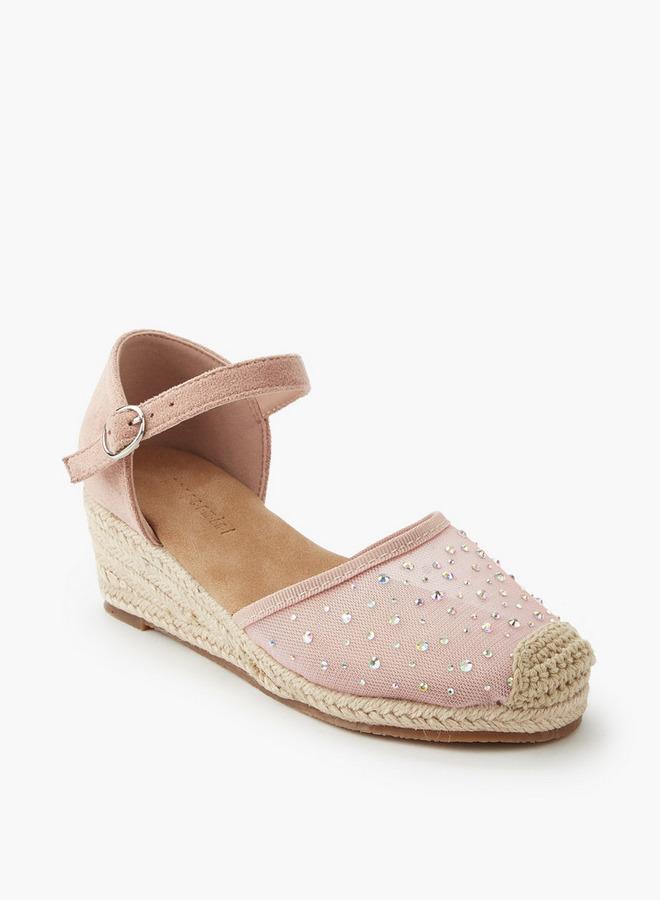 Peppermint Girls Wedge Heel Espadrille Sandals - Image 2