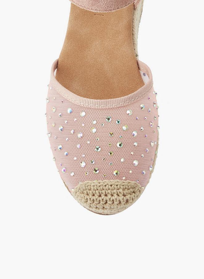 Peppermint Girls Wedge Heel Espadrille Sandals - Image 5