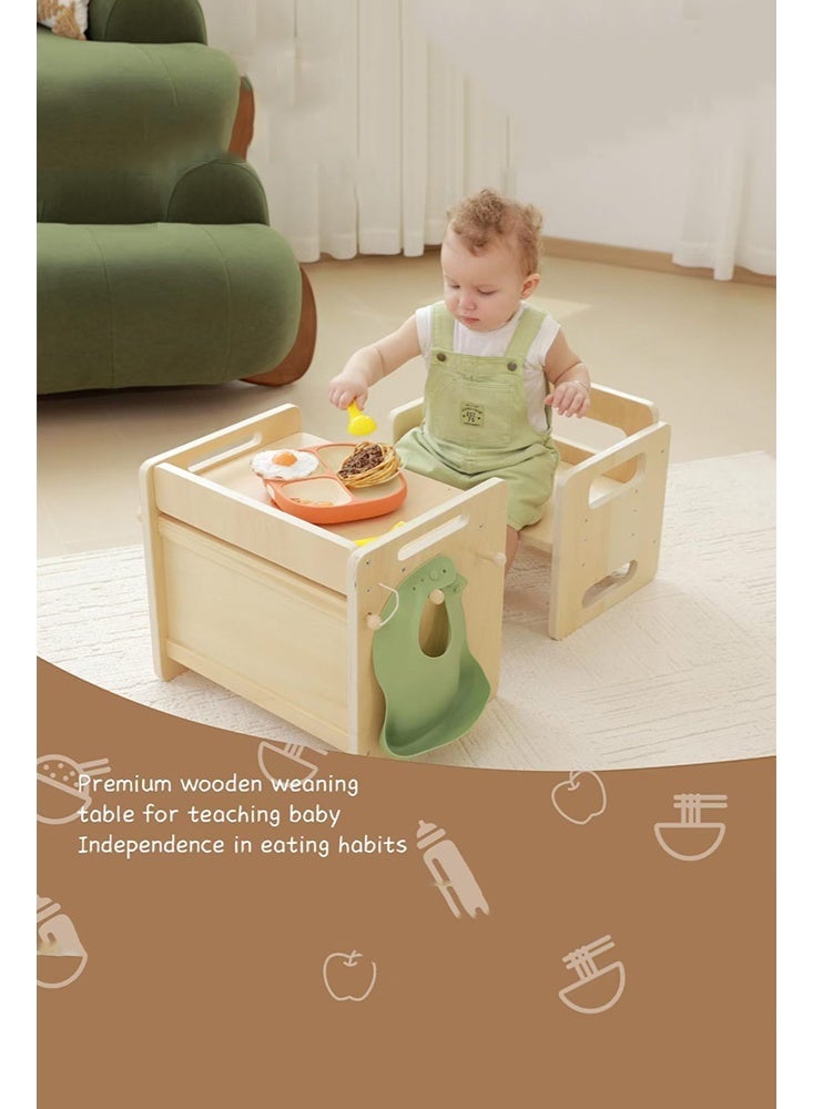 سولاكان طقم طاولة وكرسي للأطفال متعددة الاستخدامات، طاولة دراسة آمنة ومتينة للرسم واللعب والتعلم - Image 5