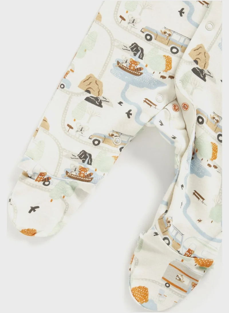 mothercare Infant 3 Pack Assorted Onesies