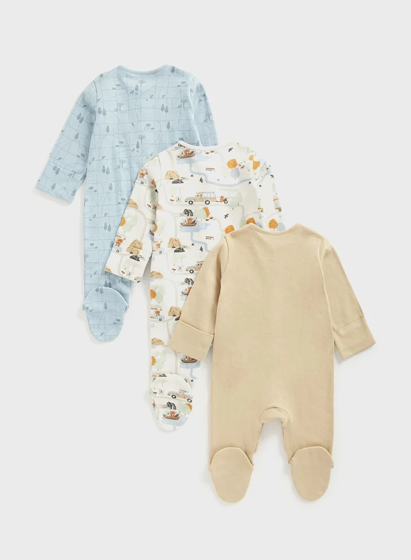 mothercare Infant 3 Pack Assorted Onesies
