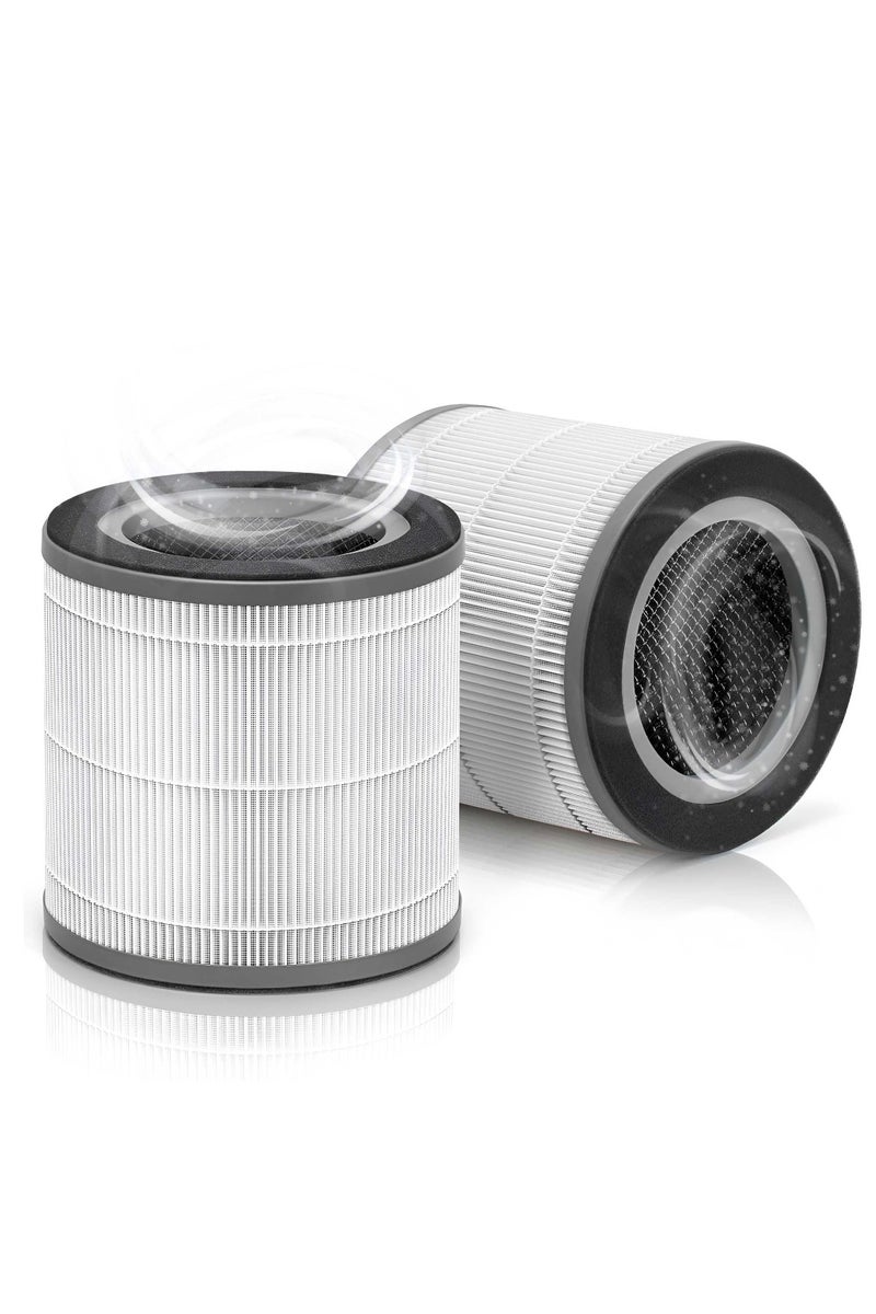 هامينر فلتر بديل لتنقية الهواء HEPA، متوافق مع فلتر بديل لتنقية الهواء 22902، فلتر مسبق + H13 HEPA + فلتر كربون نشط لإزالة PM2.5 والشعر، وإزالة الغازات الضارة والفورمالديهايد، فلتر HEPA الحقيقي H13 - Image 1