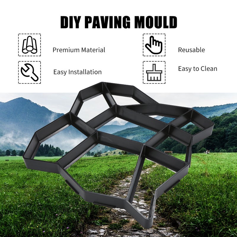 Paving Mould Brick Stone Road Path Maker Mould DIY Lawn Concrete Paving Garden Patio Path Molds Walkway Moulds - Image 5
