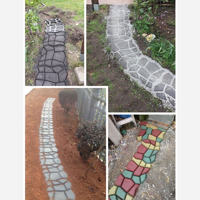 Paving Mould Brick Stone Road Path Maker Mould DIY Lawn Concrete Paving Garden Patio Path Molds Walkway Moulds - Image 2