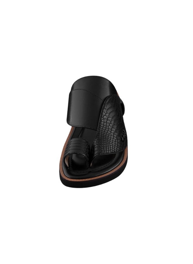 NAD Black ostrich leg pattern arabic sandals  - Image 3