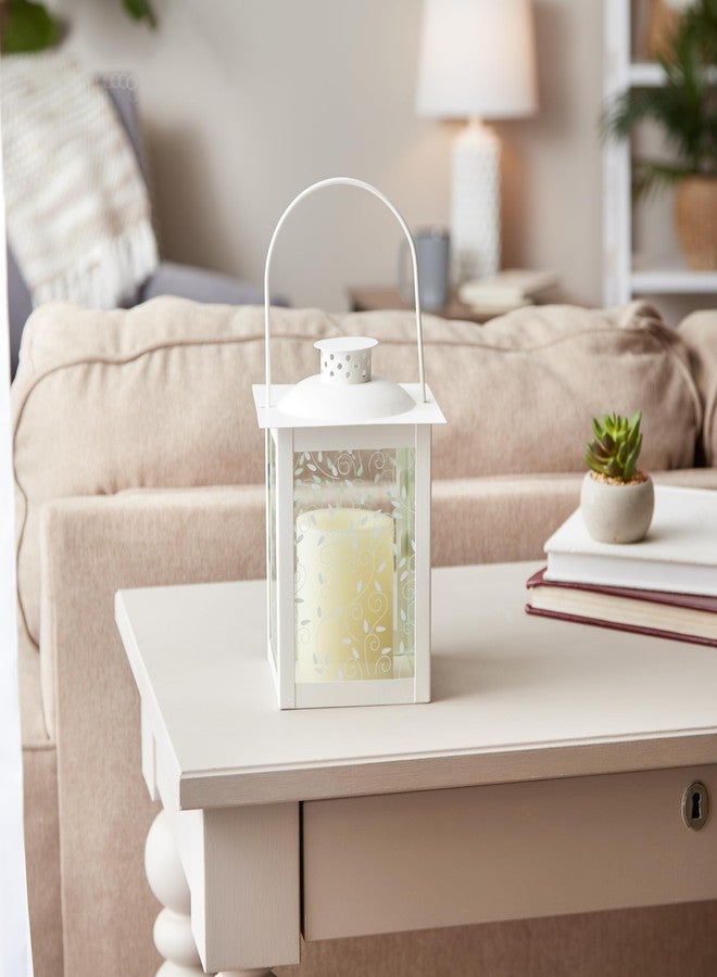 زنجز آند ثينجز هدايا وديكورات: فانوس أبيض كبير، حامل شموع من الزجاج العاجي - Image 5