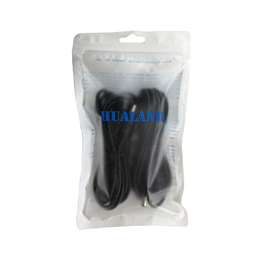 HUALAND 2pcs/Pack 3m/9.84ft Black 5.5mm x 2.5mm DC Plug Extension Cable DC Extension Cable ， 5.5mm x 2.5mm Barrel Male Plug Connector - Image 5