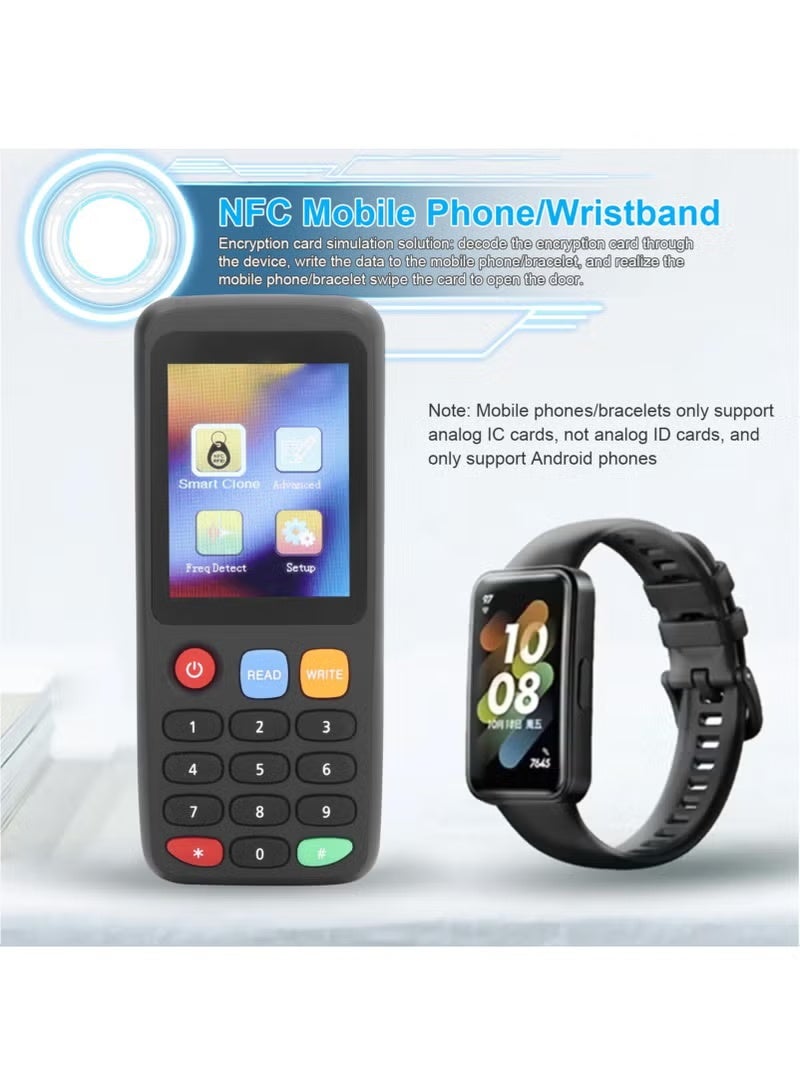 XiuWoo RFID Smart Card Replicator Nfc Access Card Copier Decoder Duplicator ID IC Chip Tag Clone Writer RFID Smart Card Programmer 5 UID Buckles 5 T5577 Cards 5 T5577 Buckles - Image 3