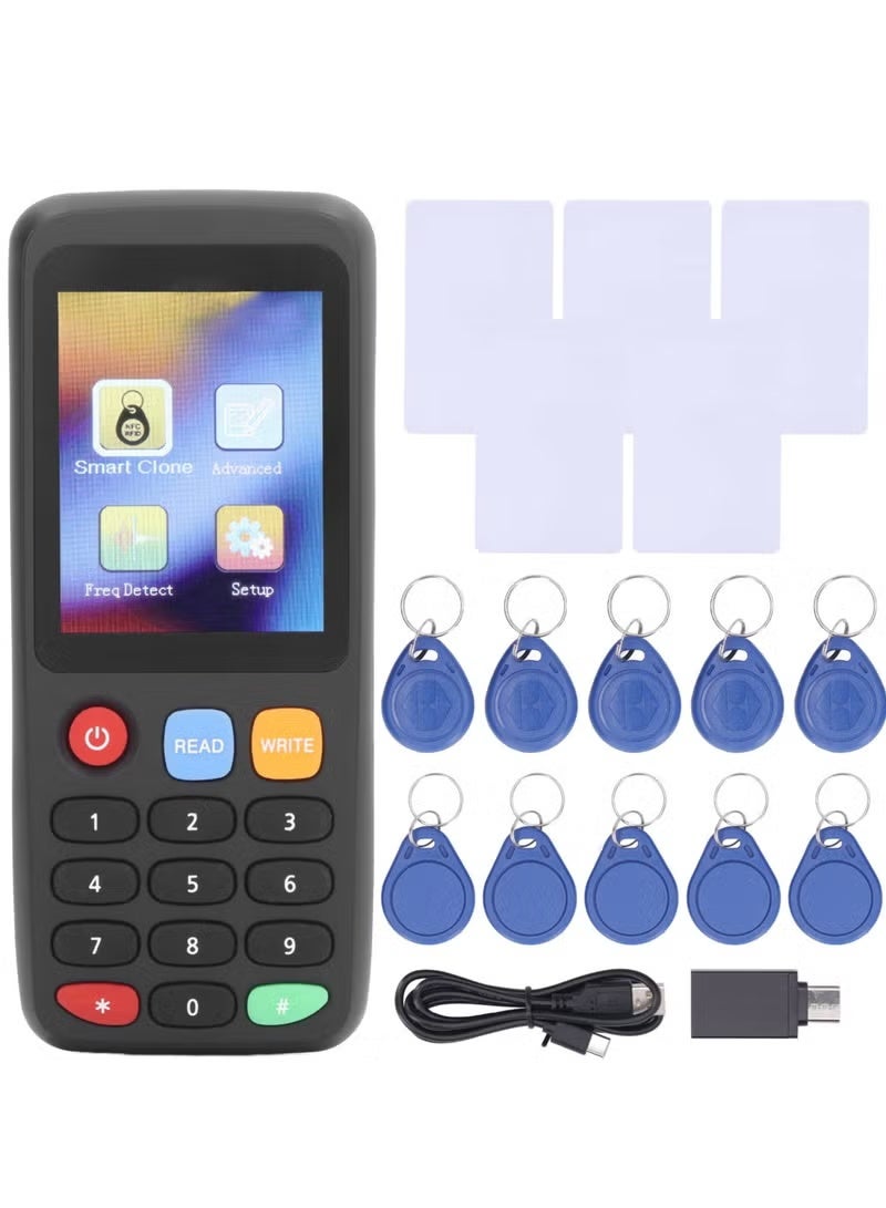 XiuWoo RFID Smart Card Replicator Nfc Access Card Copier Decoder Duplicator ID IC Chip Tag Clone Writer RFID Smart Card Programmer 5 UID Buckles 5 T5577 Cards 5 T5577 Buckles - Image 1