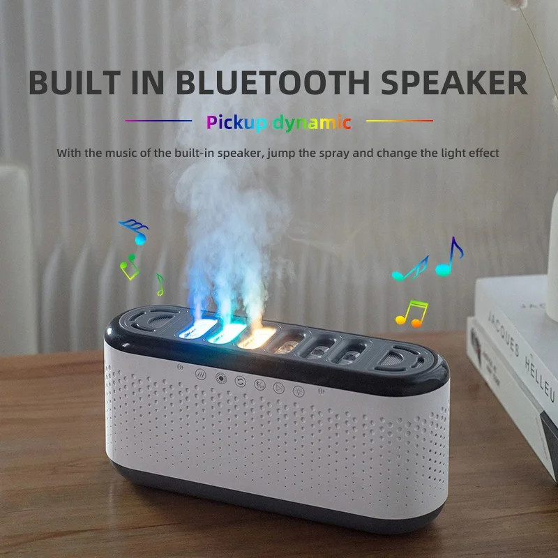 Blackbird Game Center Remote Controlled 600ML Capacity RGB Light Bluetooth Speaker Mode Air Humidifier Bhu-12