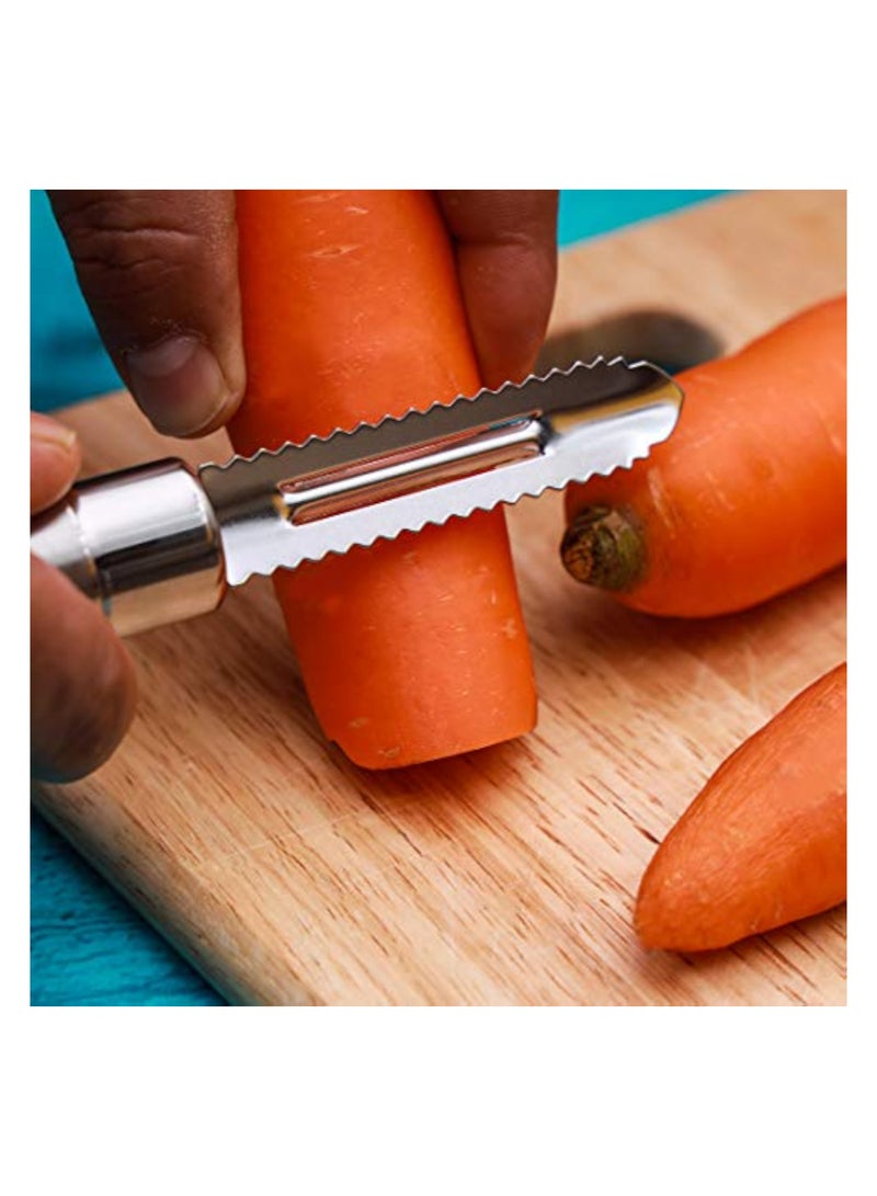 Professional Stainless Steel Peeler Lancashire Peeler PeRFect For Peeling Vegetables & Fruits Fish Peeler, Ergonomic Handle, Vegetable And Fruit Peeler/Slicer.