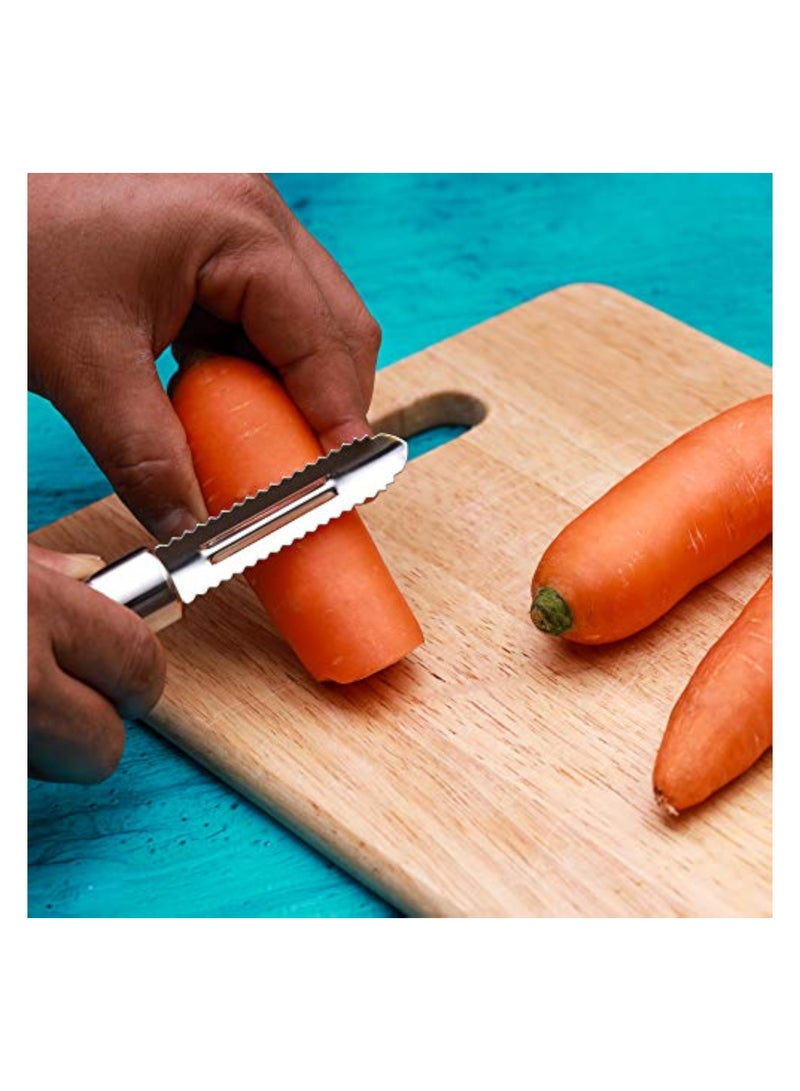 Professional Stainless Steel Peeler Lancashire Peeler PeRFect For Peeling Vegetables & Fruits Fish Peeler, Ergonomic Handle, Vegetable And Fruit Peeler/Slicer.
