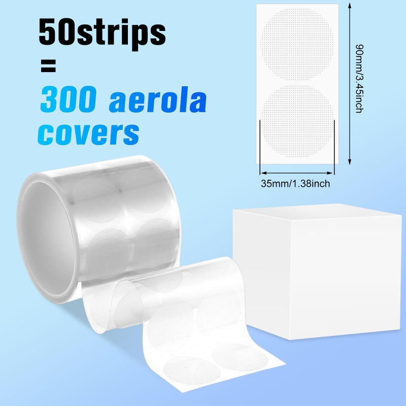 Vicenpal 150 Pairs Men Nipple Cover Running Anti Chafing Protector Nip Tape Nip Patch Adhesive Nipple Guard for Runners(Clear) - Image 2