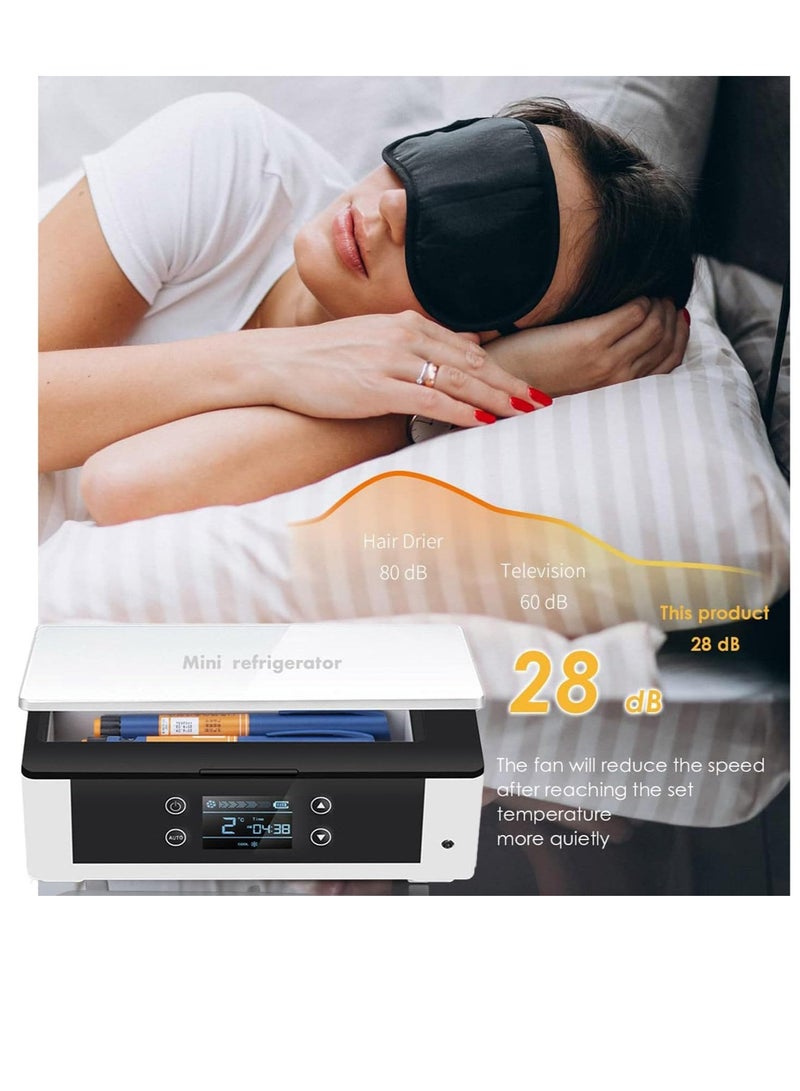 SYOSI Insulin Cooler Case Portable Insulin Refrigerator Touch Screen Adjustable Temperature Ideal for Car Travel Home Diabetic Use - Image 2