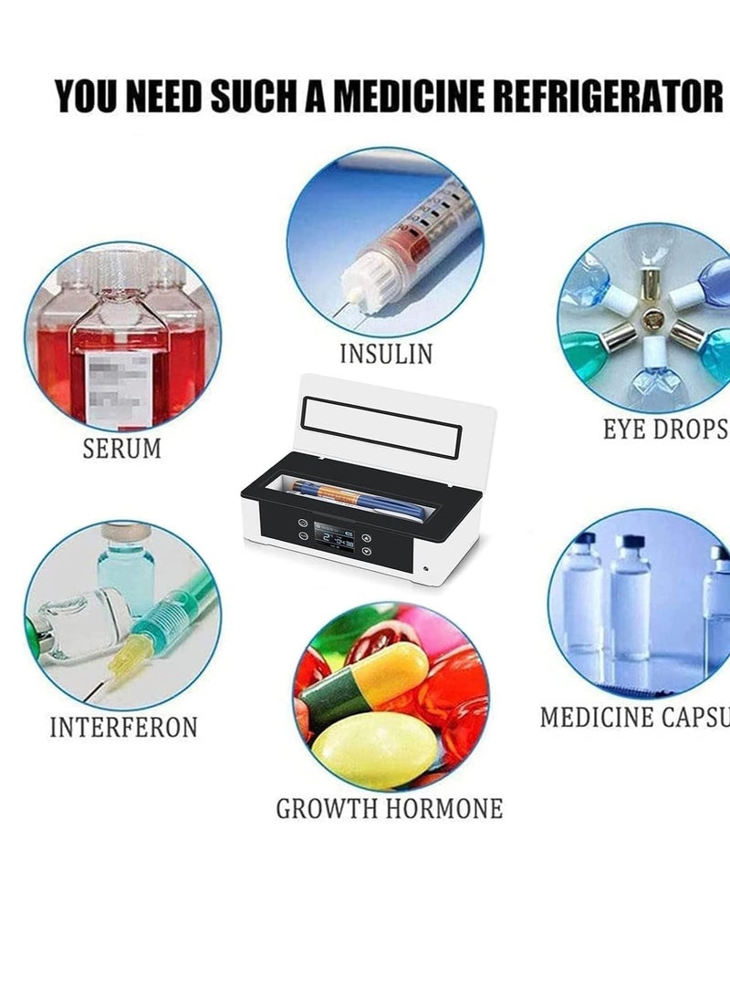 SYOSI Insulin Cooler Case Portable Insulin Refrigerator Touch Screen Adjustable Temperature Ideal for Car Travel Home Diabetic Use - Image 3